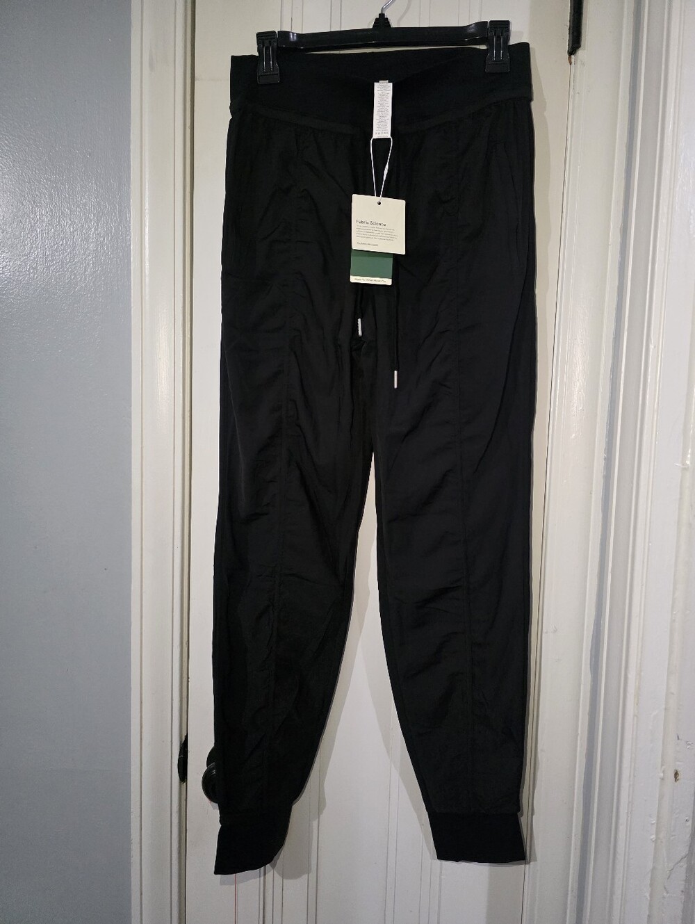 Halara High Waisted Ruched Tapered Dance Joggers Black Size M Regular NWT